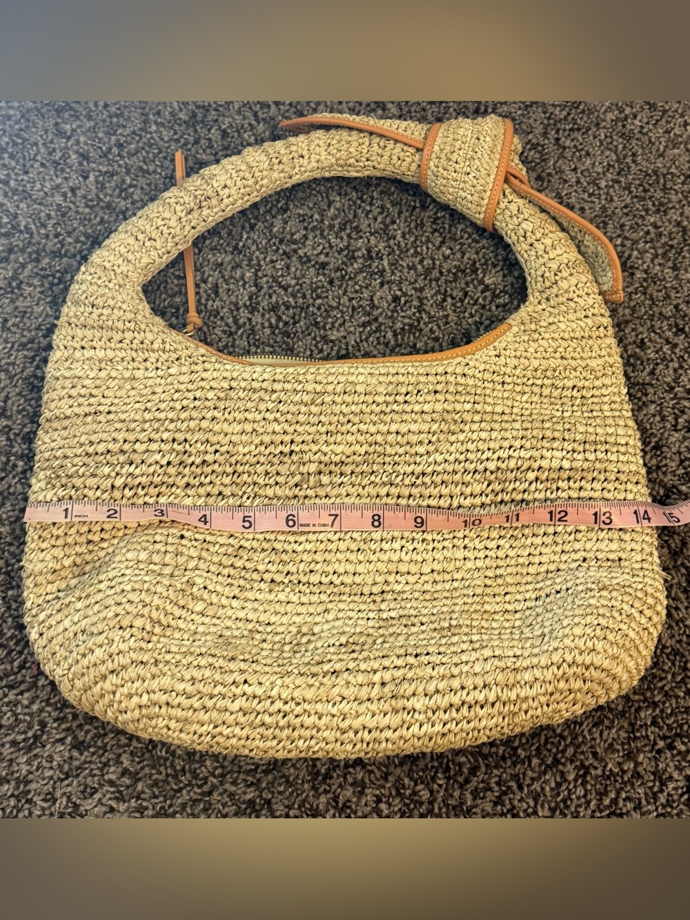 POOLSIDE| The Josie Shoulder Bag in Mixed Natural Raffia| Revolve - Picture 4 of 12